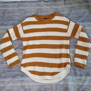 Brown and Cream striped shirt by Love Tree